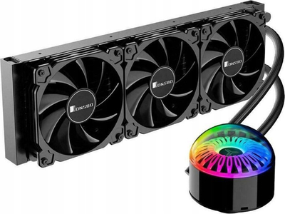 Ftohës uji CPU Jonsbo Jellyfish TW5, radiator 360mm, RGB, i zi