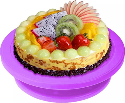 Stendë rrotulluese për dekorim tortash Aptel, 28 cm, e purpurt