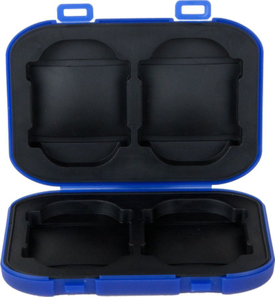Kuti memorie Delkin Water Resistant Tote, për 8 karta CF, që s’e ha uji, blu