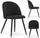 Set karrigesh BELLO Velvet, 4 copë, metal, e zezë