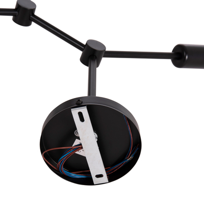 Llambë tavanore Lighty HM7405.11, 4xE27, metal, e zezë