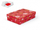 Kuti dhuratash për Krishtlindje Christmas A V006 AL, 24x16x6 cm, karton 1.5 mm, e kuqe festive