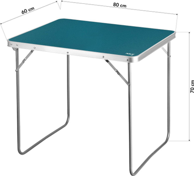 Tavolinë kampingu Nils Extreme NC3401, 80x60x70 cm, palosëse, blu