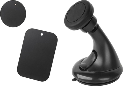 Mbajtës magnetik telefoni YC026 për xham e pult, i zi