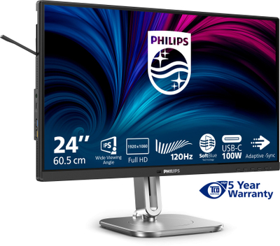 Monitor Philips 4000 Series 24B2U4301/00, 23.8\", Full HD, gri