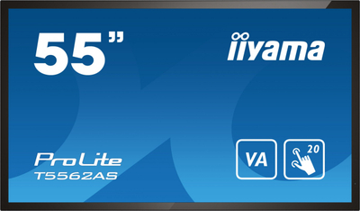 Ekran interaktiv Iiyama ProLite T5562AS B1, 55", 4K, i zi