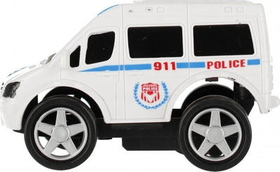 Kamion lodër policie Mega Creative 526193, me drita edhe tinguj, mekanizëm pull back, blu