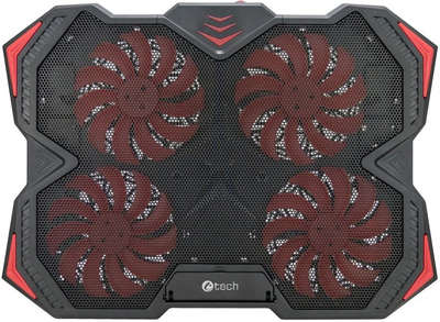 Mbajtëse ftohëse C-TECH Chladící Zefyros (GCP-01R), 17,3", e kuqe
