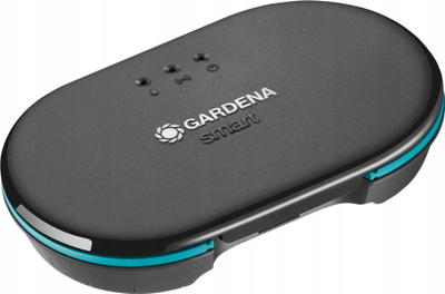 Set kontrolli ujitje Gardena Smart Irrigation Control Sensor, deri në 6 valvula 24 V, me sensor dhe gateway, gri