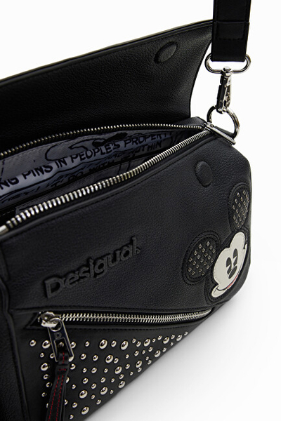 Çantë dore për femra Desigual Mickey Studstyle Phuk. e zezë