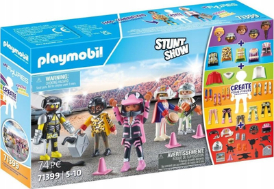 Set lodrash Playmobil My Figures Stunt Show 71399, 5 figura, për kalamaj 5+