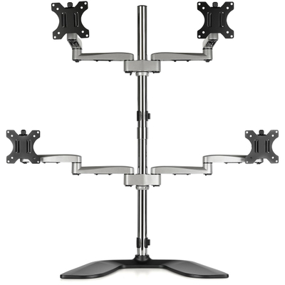 Mbajtëse tavoline për monitorë StarTech.com Quad Monitor Stand, deri 32", VESA, gri e zezë