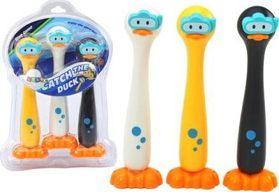 Lodër me ujë Leantoys Diving Ducks, set me 3 copa, për banjo dhe pishinë, shumëngjyrëshe