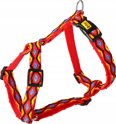Parzmore qeni Dingo Red Multi M, 38–70 cm, e kuqe me shumë ngjyra