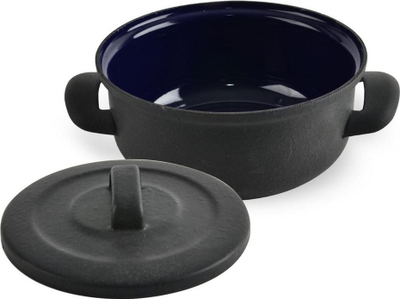 Tenxhere me kapak Belis Czech Cast Iron, 20 cm, 3 L, e zezë