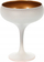 Kupë shampanje Excellent Houseware, 250 ml, qelq, e bardhë me të artë