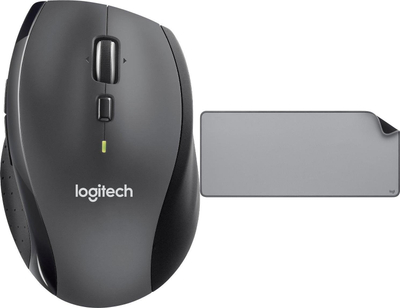Mouse pa tela Logitech M705 Marathon, USB, ergonomik, gri