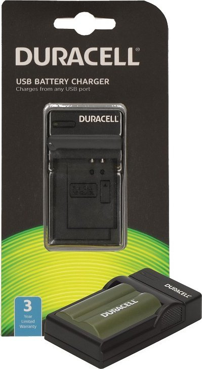 Karikues kamere Duracell DRC511 BP-511 me kabllo USB, i zi