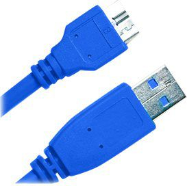 Kabllo USB Jou Jye Computer CC 140, USB A me Micro USB B, USB 3.0, 1 m, blu