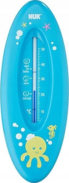 Termometër banje për bebe NUK Bath, matje temperaturë uji, i kaltër