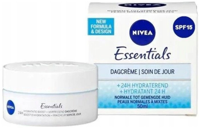 Krem dite Nivea Essentials Refreshing, SPF15, 50 ml