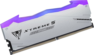 Memorie RAM Patriot Viper RGB Xtreme 5 MPower, 32GB DDR5 6000MHz, CL30, ngjyrë argjendi