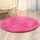 Округол килим Strado Round Rug Rabbit, 120x120, противлизгачки, силно розова