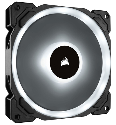 Кулер вентилатори за куќиште Corsair LL Series RGB, 140mm PWM, сет со 2 парчиња, црни