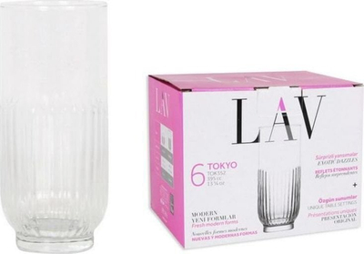 Gotë highball LAV Tokyo, 395ml, set 6 copë, transparente