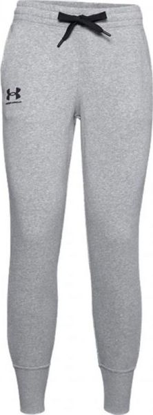 Pantallona sportive Under Armour Rival Fleece W, pambuk fleece, me funde me mansheta, gri melange