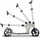 Trotinet SIX DEGREES Scooter 205, тркала 300 mm, сив