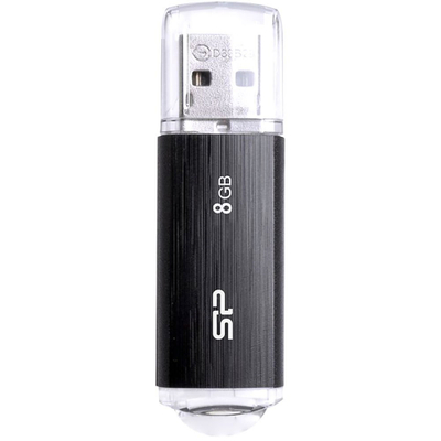 USB Flash Drive Silicon Power Ultima U02, 8GB, USB 2.0, e zezë