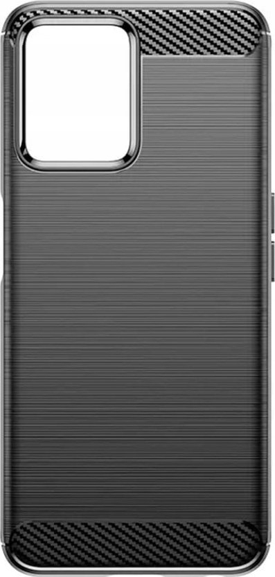 Këllëf telefoni Forcell Carbon për Realme C35, me mbrojtje ekrani, ngjyrë e zezë