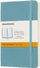 Bllok shënimesh Moleskine Classic Q72 Paperback, kapak fleksibël, fletë të bardha, blu e çelët