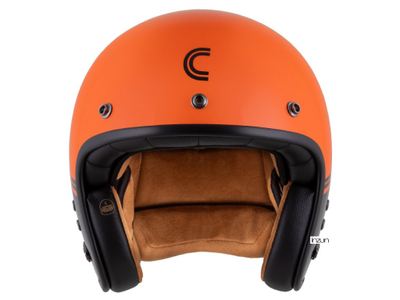 Helmetë moto CASSIDA Eso Super Hooligan, fibër xhami, ECE 22.06, e zezë portokalli pearl