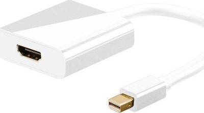 Adapter video MicroConnect MDPHDMI, Mini DisplayPort në HDMI, 15 cm, i bardhë