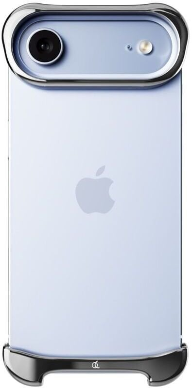 Mbrojtëse alumini Arc Pulse për iPhone 17 Air, me elastomer kundër goditjeve, ngjyrë argjendtë