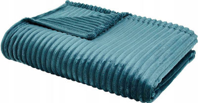 Batanie dekorative Today Essential Plaid Polyester XL 3 Ribbed, 150x200 cm, portokalli