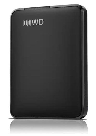 Hard disk i jashtëm WD Elements Portable, 2TB, USB-C, i zi grafit