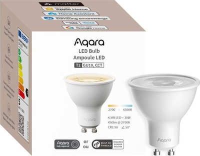 Llambë LED e mençur Aqara LED Bulb T2, GU10, temperaturë e rregullueshme e dritës, e bardhë