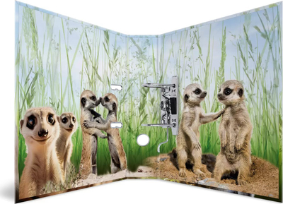 Dosje unazore HERMA Meerkat Exotic Animals, A4, shpinë 70mm