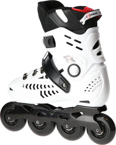 Patina inline Nils Extreme NA20001 për goca, nr. 36, rrota gome PU, të bardha