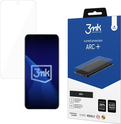 Mаска за екран 3mk ARC+ за Oppo Reno 13 Pro, гел за монтажа, саморегенерирачка, проѕирна