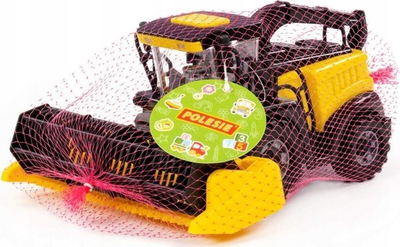Играчка комбајн Wader Polesie 93639, пластика, со инерцијален механизам, жолта