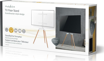 Qendër dyshemeje për TV Nedis TV Floor Stand, 50-65", 35kg, e bardhë