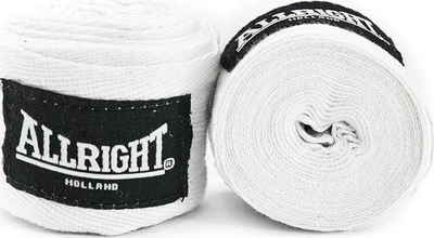 Fashë për doreza boksi Allright, 3m, e bardhë