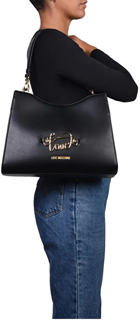 Çantë shpatulle Love Moschino, për femra, e zezë
