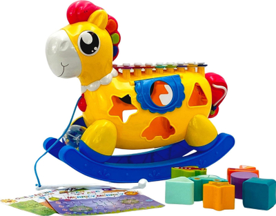 Lodër interaktive Woopie Kali, piano muzikore 8 në 1, sorter formash, shumëngjyrëshe