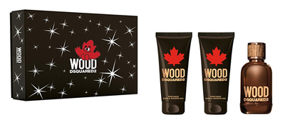 Set Dsquared² Wood For Him, EDT 100 ml + xhel dushi 100 ml + balsam pas rrojës 100 ml