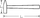 Çekiç farkëtari Stahlwille 10961, 500 g, dorezë druri hickory, gri